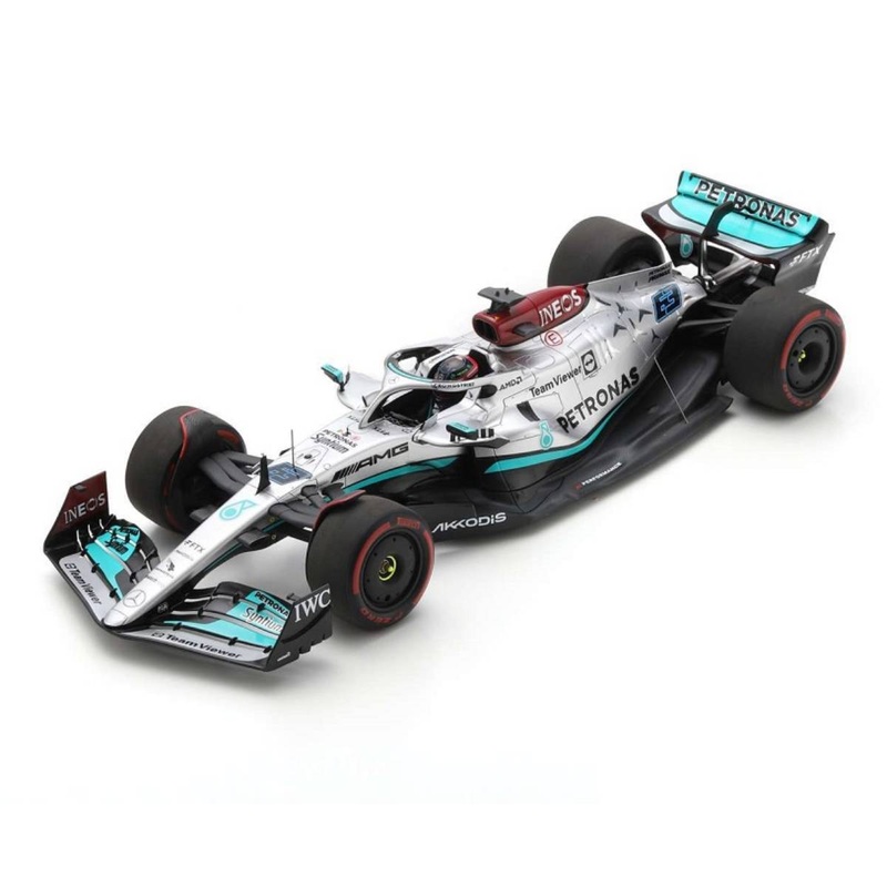 Mercedes-AMG Petronas F1 W13 E Performance No.63 Mercedes-AMG Petronas F1 Team – 4th Bahrain GP 2022 – George Russell – 1:18 Scale Resin Model Car