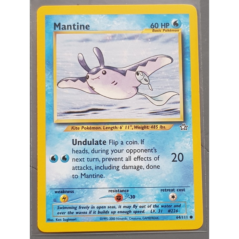 Pokemon Neo Genesis Mantine #64/111 Trading Card