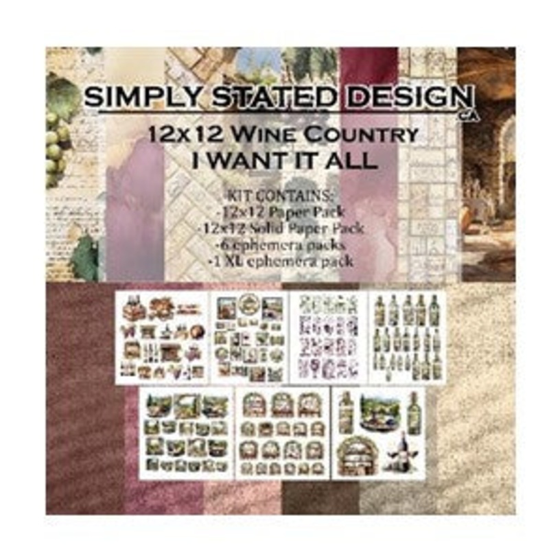 Simply Stated – Wine Country 12×12 I Want It All collection