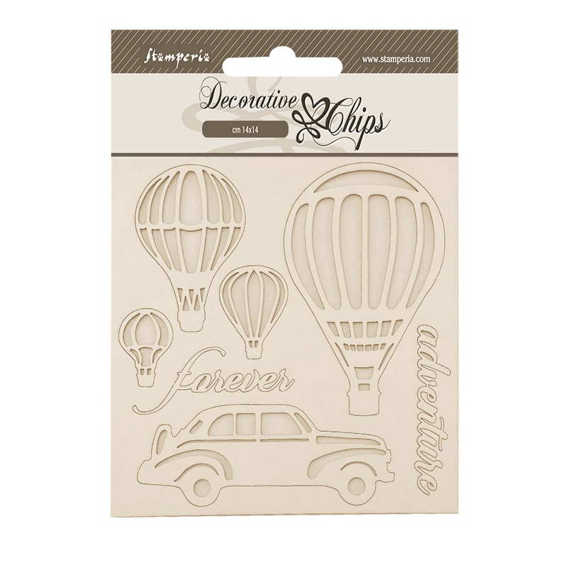 Stamperia Timeless Decorative Chips Air Balloons