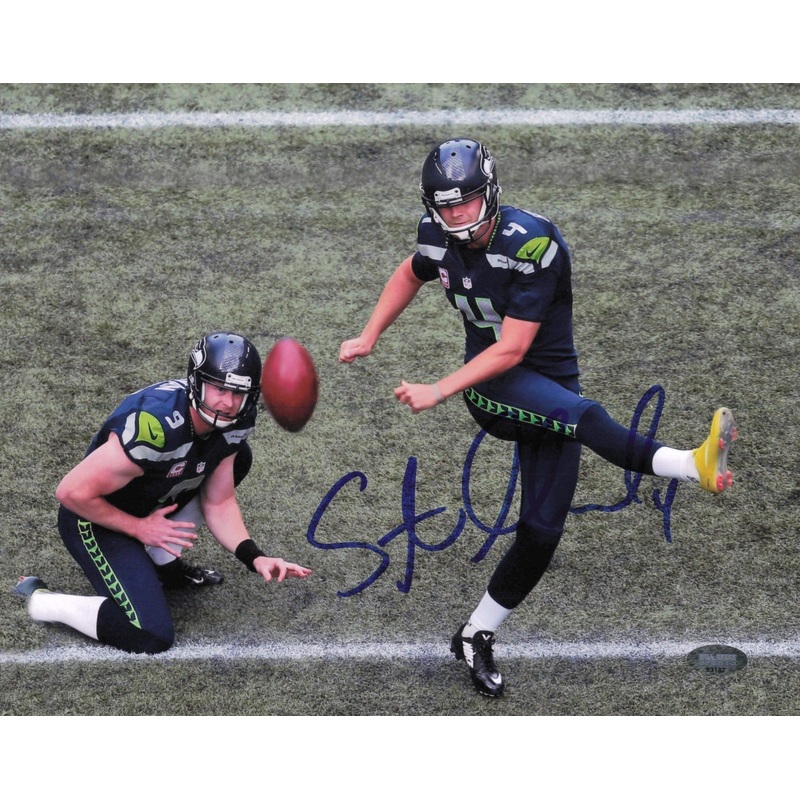 Steven Hauschka Autographed Signed 8×10 Photo Seattle Seahawks MCS Holo #63132