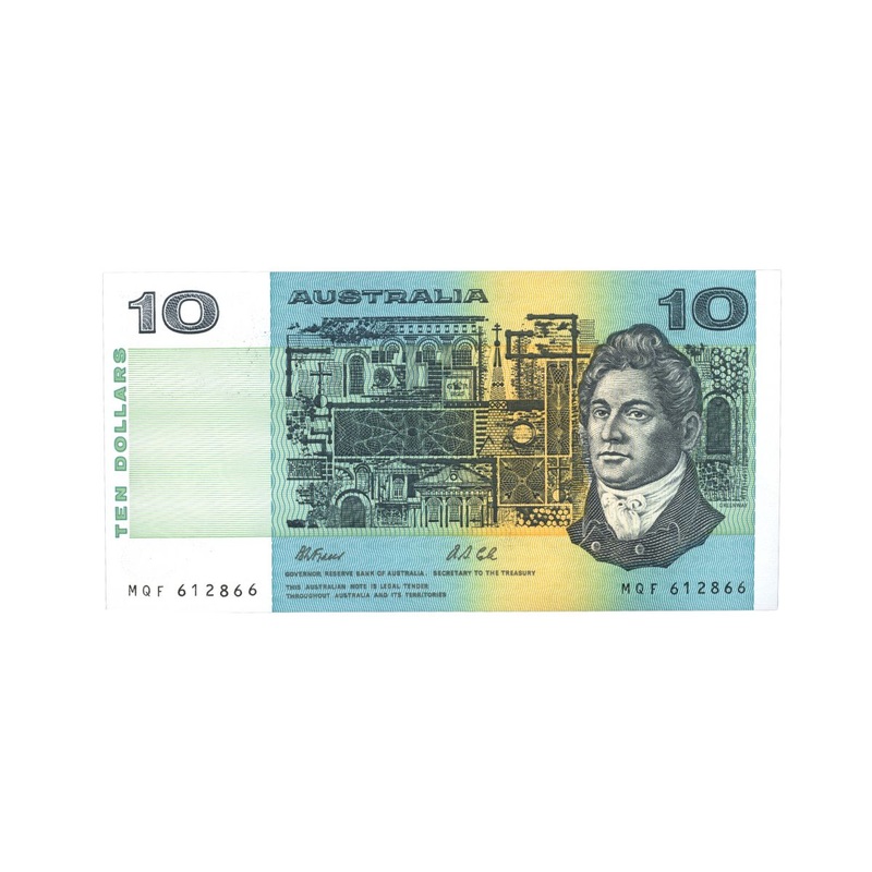 1991 $10 R313b Fraser/Cole without Plate Identification Letter (PIL) Uncirculated
