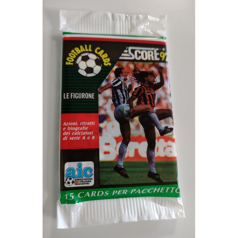 1992 Score Calciatori Serie A & B Trading Cards (1) Pack