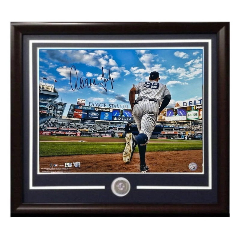 Aaron Judge NY Yankees Signed 16×20 Photo Framed Mint Autograph Fanatics COA