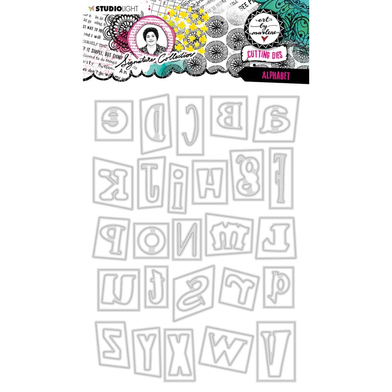Art By Marlene Cutting Dies Alphabet Signature Collection 265x153x1mm 53 PC nr.548