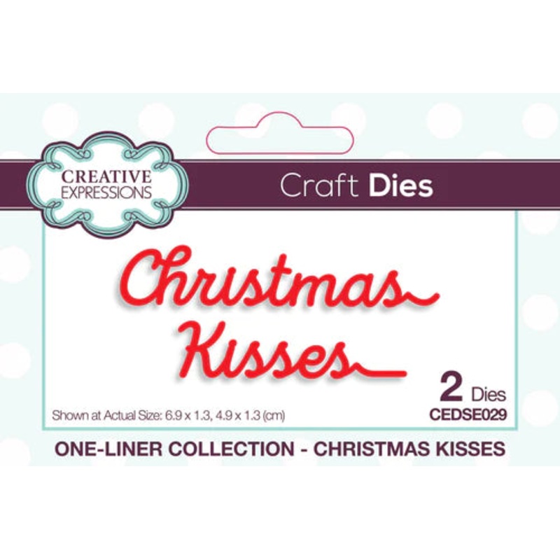 Creative Expressions One-liner Collection Christmas Kisses Craft Die