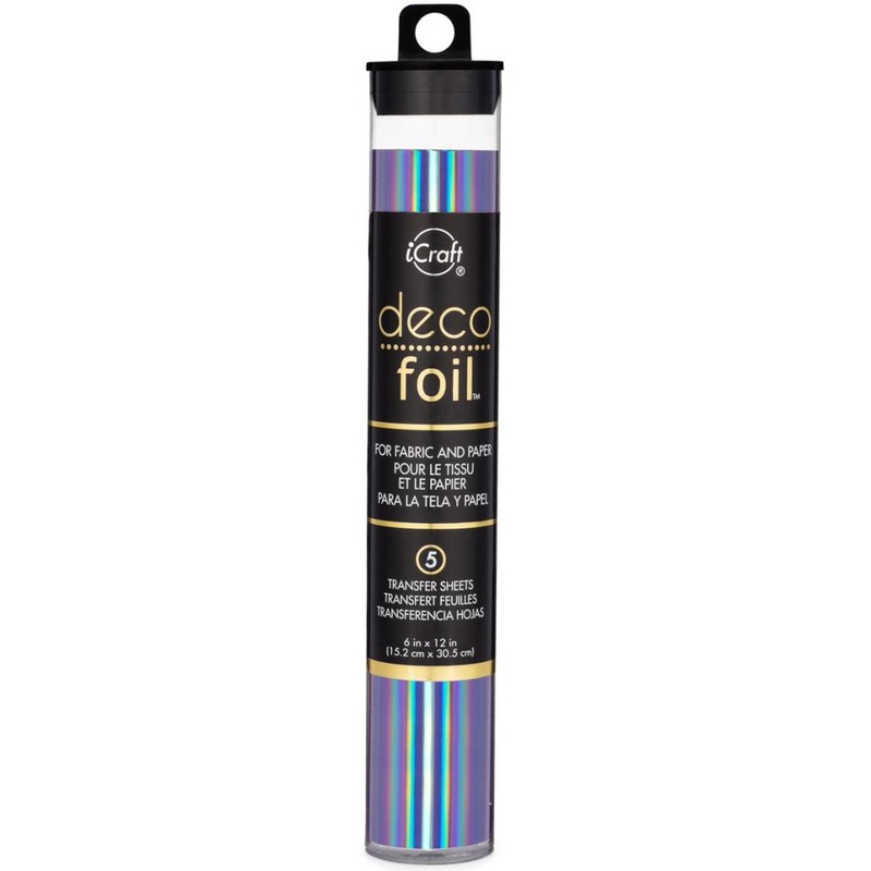 Deco Foil Specialty Transfer Sheets 6X12 5/Pkg Prince Periwinkle