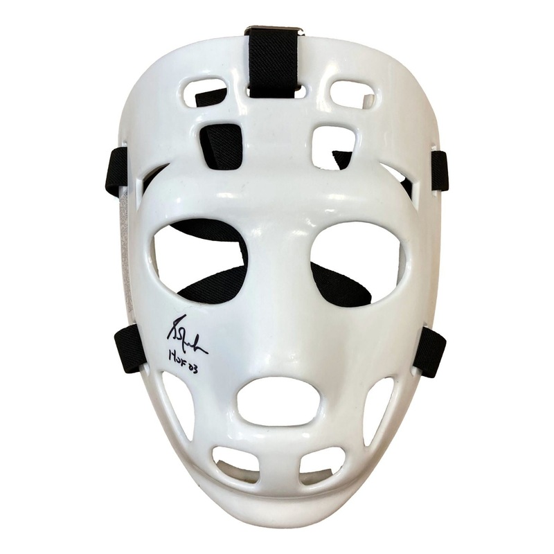 Grant Fuhr Edmonton Oilers Signed Replica Throwback Goalie Mask HOF 03 Schwartz