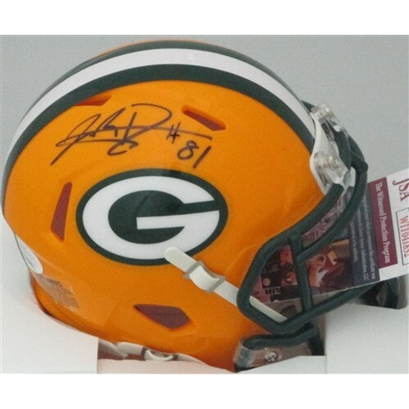 Packers Tight End JOSIAH DEGUARA Signed Speed Mini Helmet AUTO – JSA