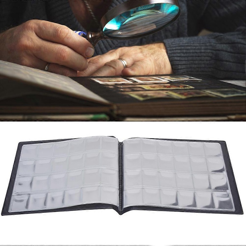 Professional Coin Collection Album 10 Pages for 240 Coins Blue