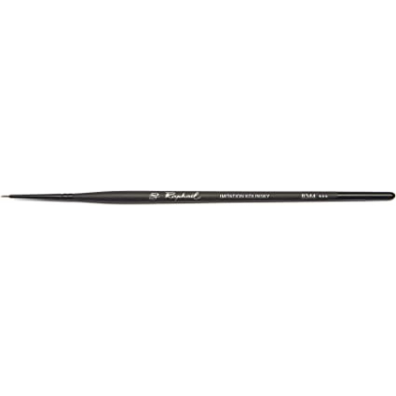 Raphael Synthetic Kolinsky Watercolor Brushes, Rounds, 6/0