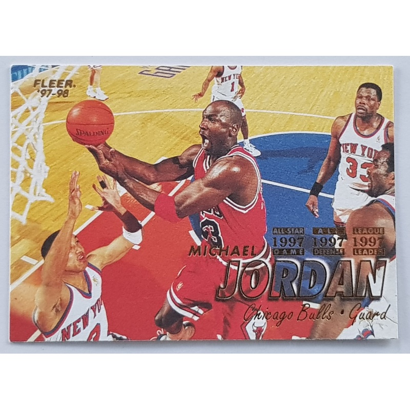 1997-98 Fleer Tradition Basketball Michael Jordan #23 Trading Card