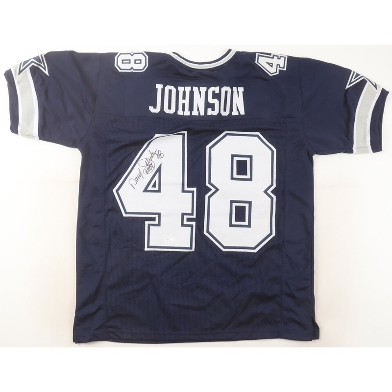 Daryl Johnston Signed Dallas Cowboys Jersey Inscribed Moose (JSA COA) Fullback