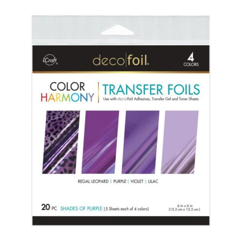 Deco Foil Color Of Harmony Transfer Foils – Shades Of Purple 20 pc