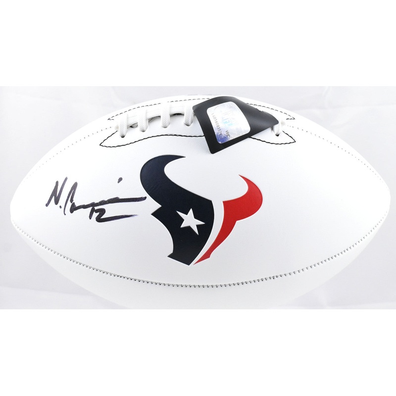 Nico Collins Autographed Houston Texans Logo Football – Beckett W Hologram