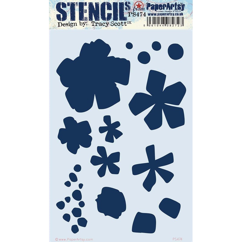 PaperArtsy -PA Stencil 474 Large {Tracy Scott}