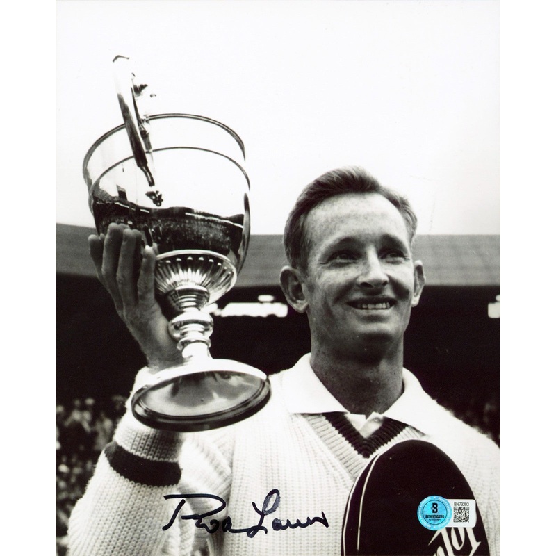 Rod Laver Authentic Signed 8×10 Black & White Vertical Photo BAS #BN73293
