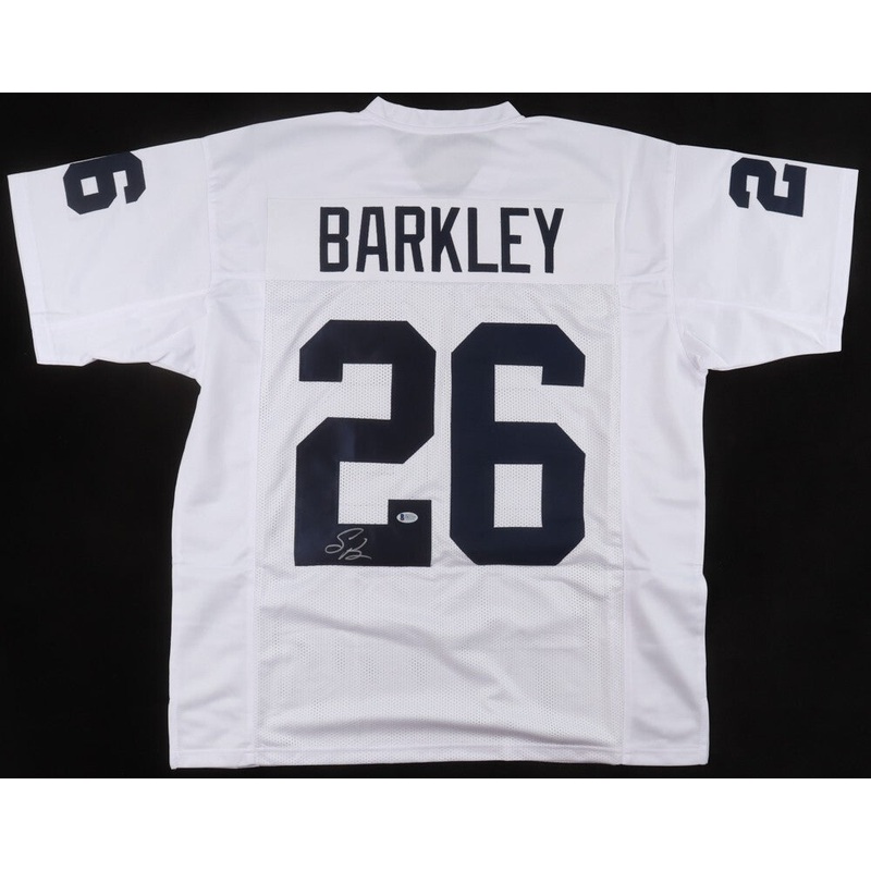 Saquon Barkley Signed Penn State Nittany Lions Jersey (Beckett) Eagles S.B. LIX