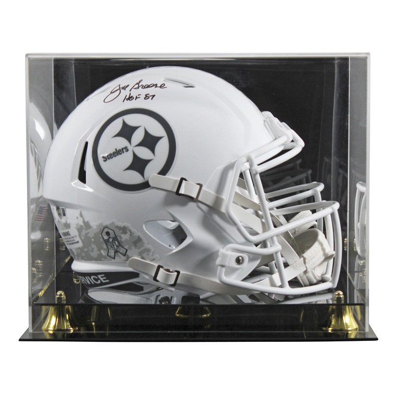 Steelers Joe Greene HOF 87 Signed STS III F/S Speed Rep Helmet W/ Case BAS Wit