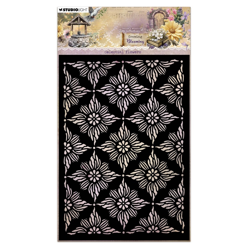 Studio Light Jenine’s Mindful Art – Growing & Blooming – Mask – Celestial Flowers
