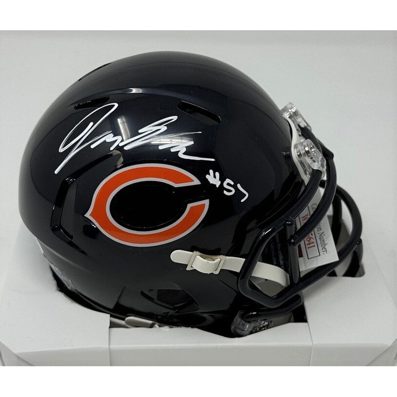 Bears Linebacker JACK SANBORN Signed Riddell Speed Mini Helmet AUTO – JSA