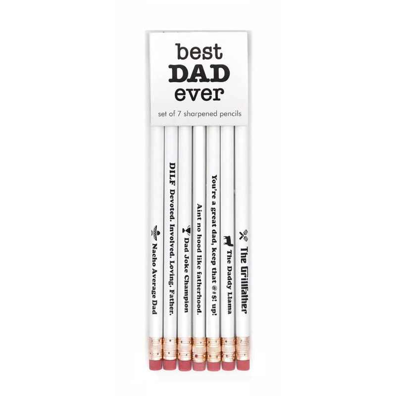 Best Dad Ever – Set of 7 Punny, Funny #2 Pencils