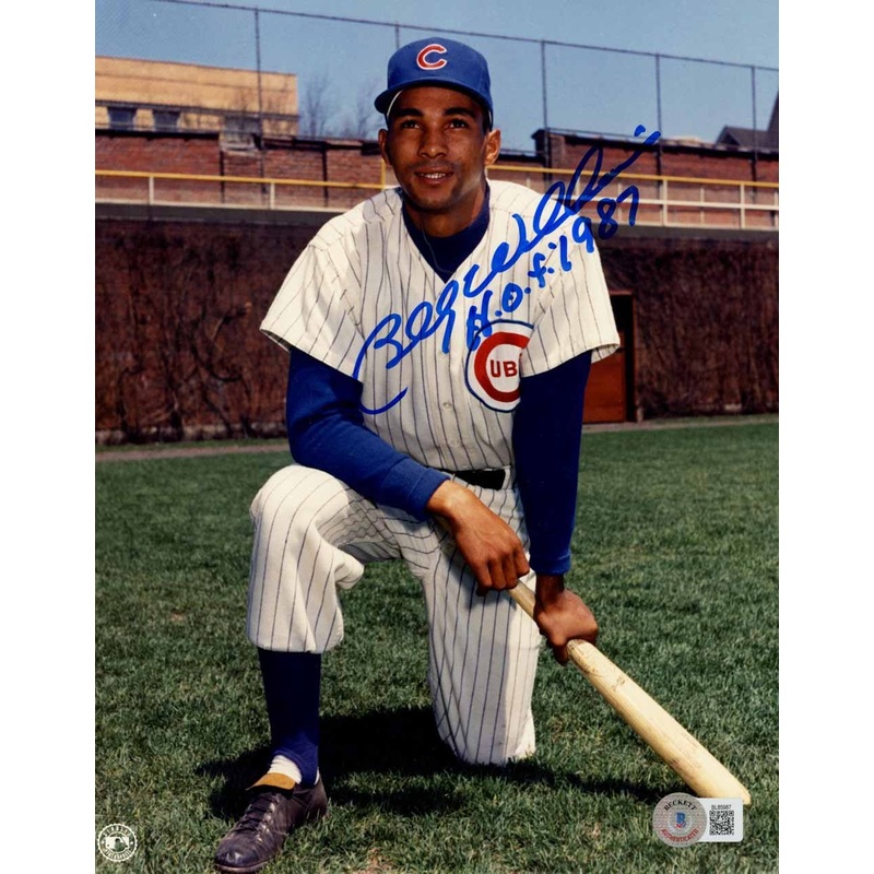 Billy Williams Autographed/Signed Chicago Cubs 8×10 Photo HOF BAS 51136