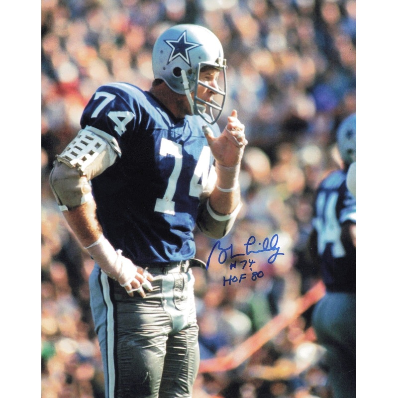 Bob Lilly Autographed Signed 8×10 Photo Dallas Cowboys SKU #245867