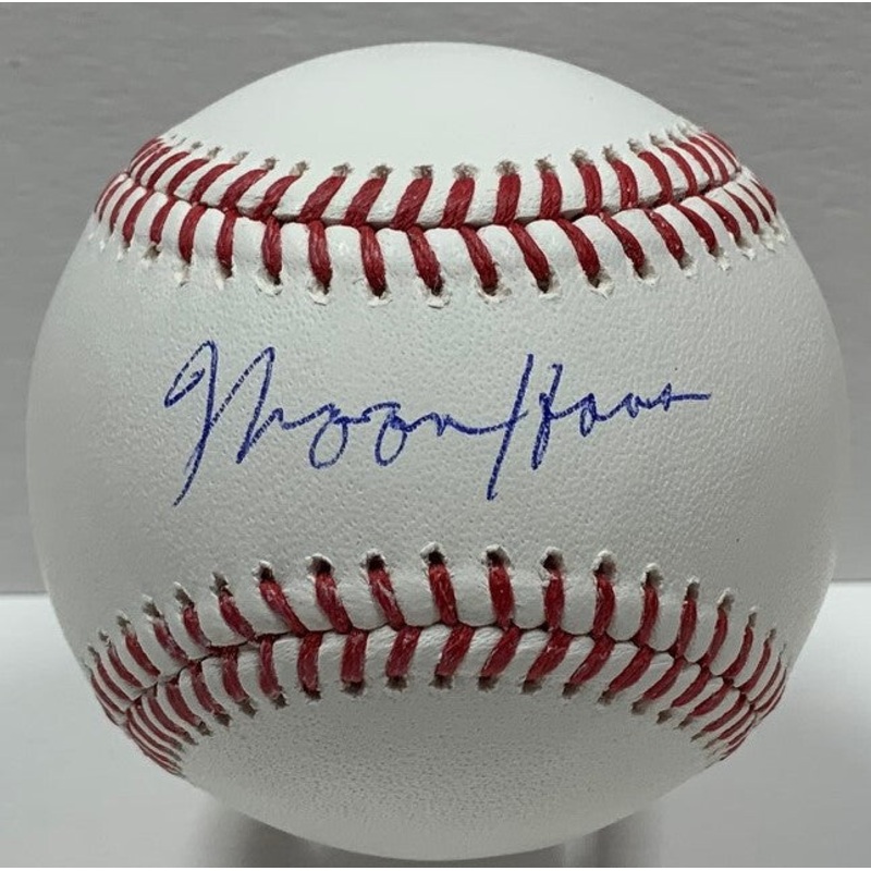 Brewers MOOSE HAAS Signed Official MLB Baseball AUTO – Athletics – JSA