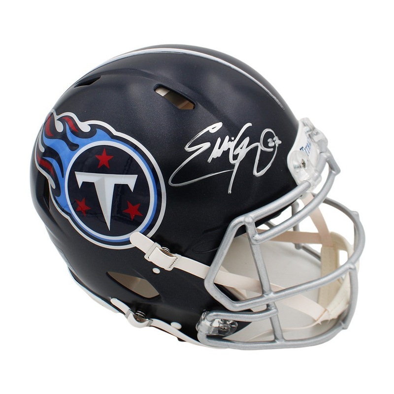 Eddie George Signed Tennessee Titans Speed Authentic NFL Helmet