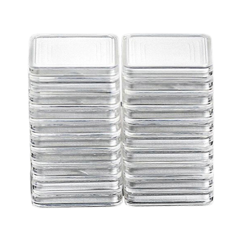 Multipurpose Sturdy 100 Pieces Square Inner Liners for 17 30mm Commemoratives Coin Portable for Gifts Giving Use