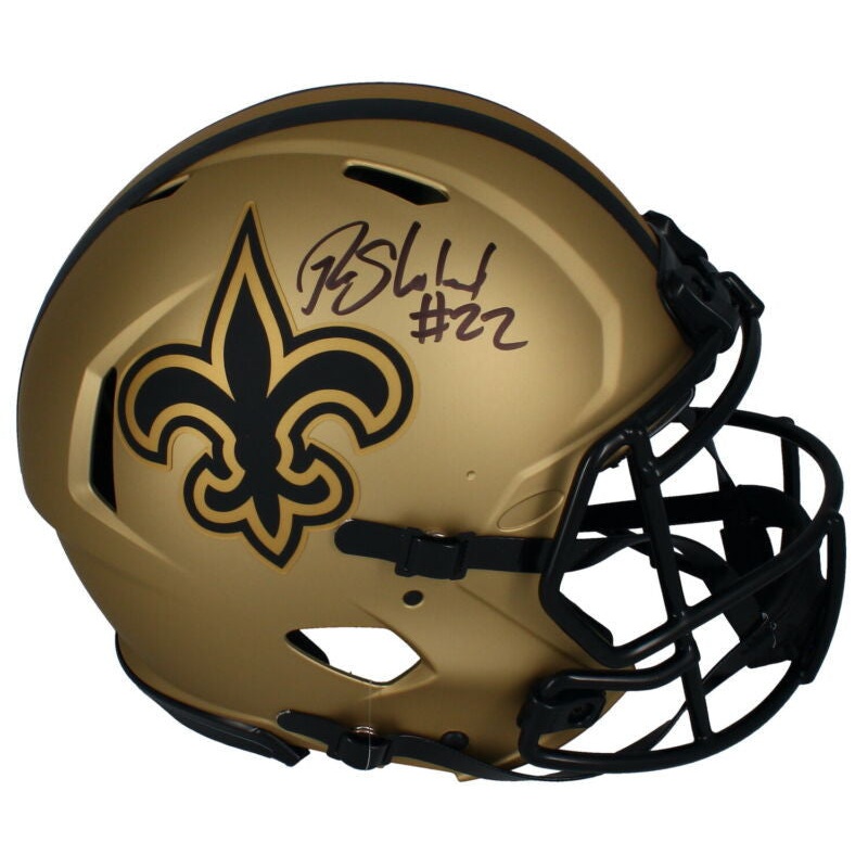 Rashid Shaheed Autographed Saints RAVE Authentic Speed Helmet Beckett