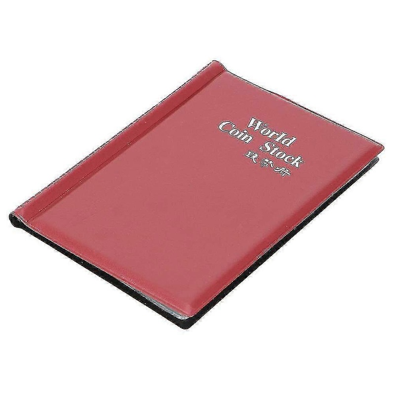 Red Coin Collection Organizer Album Book with 120 Pockets – Durable Storage for Coin Collectors & Numismatic Enthusiasts