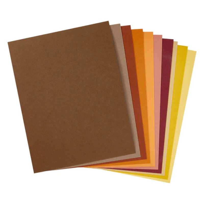 Spellbinders Fall Assortment ColorWheel Cardstock 8.5 x 11 – 10 Sheets
