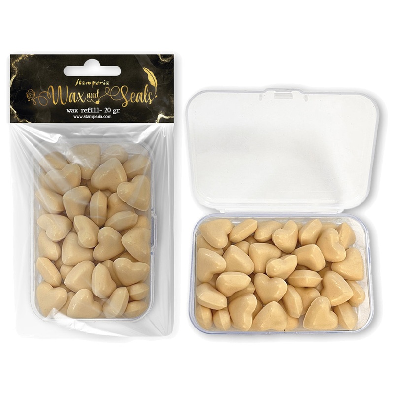 Stamperia Wax Refill Heart Shape Pastel Peach 20gr