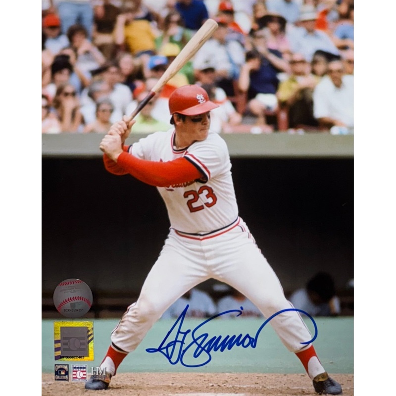 TED SIMMONS – St. Louis Cardinals Hall of Famer – Signed 8×10 STL Photo #1 AUTO