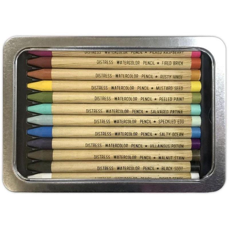 Tim Holtz Distress Watercolor Pencils SET 1 – 12/Pkg