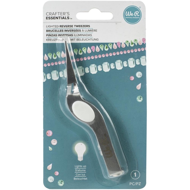 We R Memory Keepers Lighted Reverse Tweezers