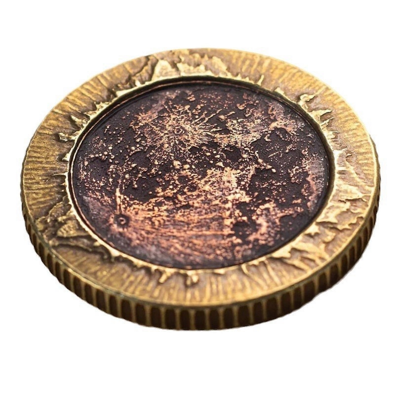 2024 Total Solar Eclipse Commemorative Coin – Copper Brass Bimetal 2024 New