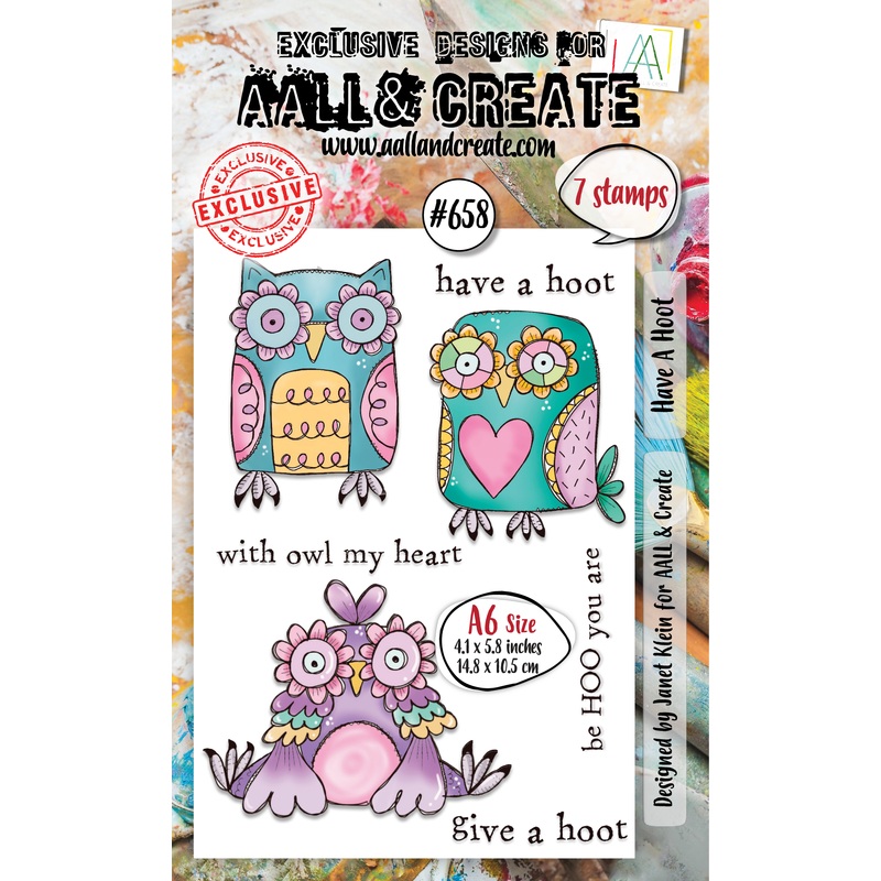 #658 – A6 Clear Stamp Set – Have A Hoot
