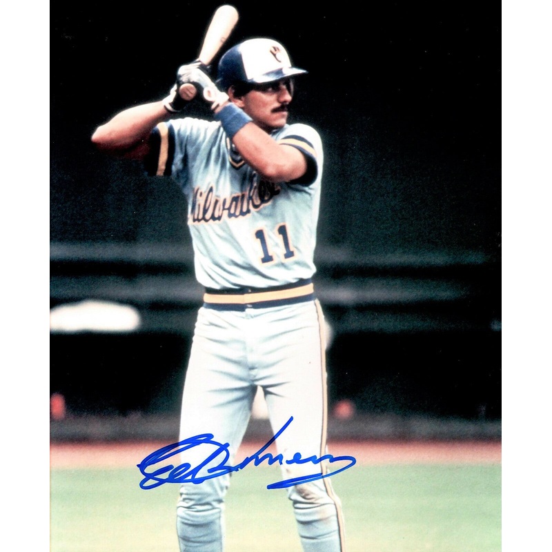Brewers Infielder ED ROMERO Signed 8×10 Photo #3 AUTO – 1982 World Series