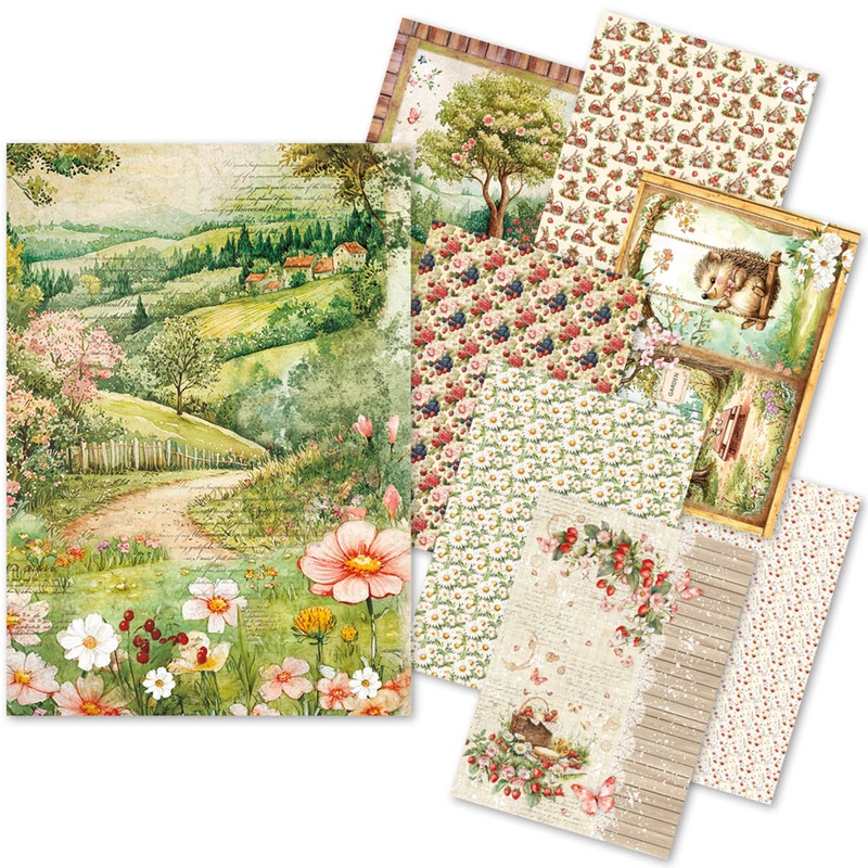 Ciao Bella Woodland Party A5 Rice Paper Mixed (8pcs)