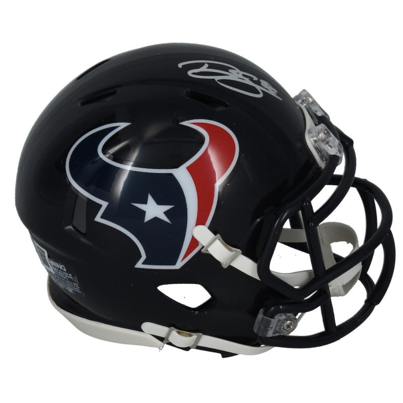 Dalton Schultz Autographed Houston Texans Mini Speed Helmet Beckett