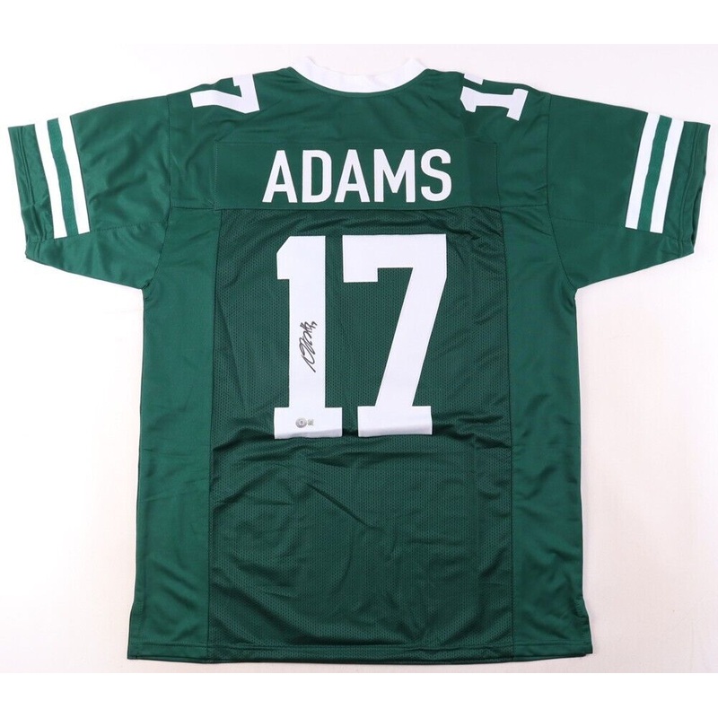 Davante Adams Signed New York Jets Jersey (Beckett) 5xPro Bowl Wide Receiver