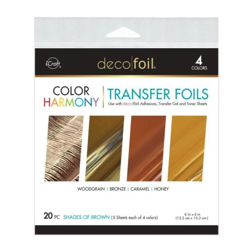 Deco Foil Color Of Harmony Transfer Foils – Shades Of Brown 20 pc