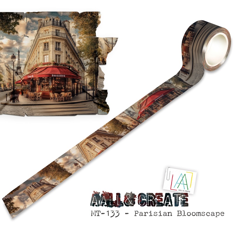 #MT-133 – Washi Tape – Parisian Bloomscape (Layer-It-Up!)