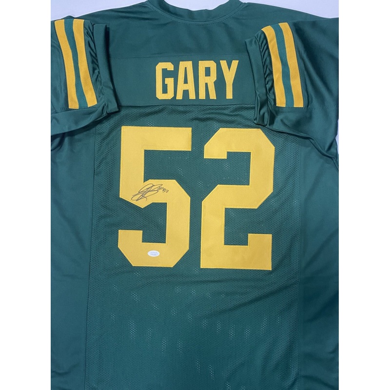 Packers Linebacker RASHAN GARY Signed Custom Replica 1950’s Jersey AUTO – JSA