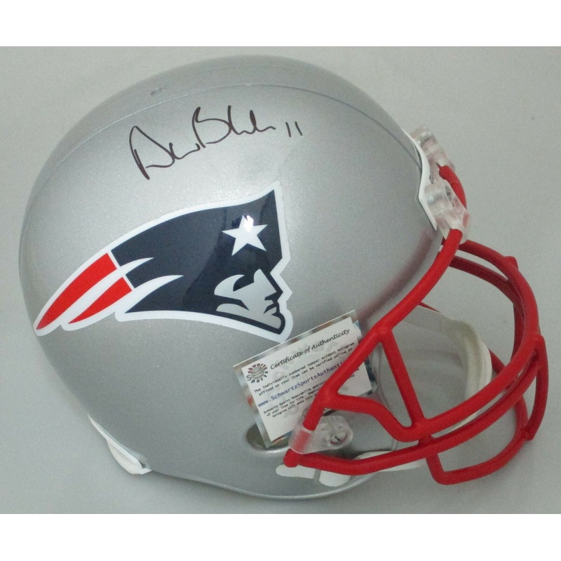 Patriots Quarterback DREW BLEDSOE Signed Full Size Riddell Replica Helmet AUTO