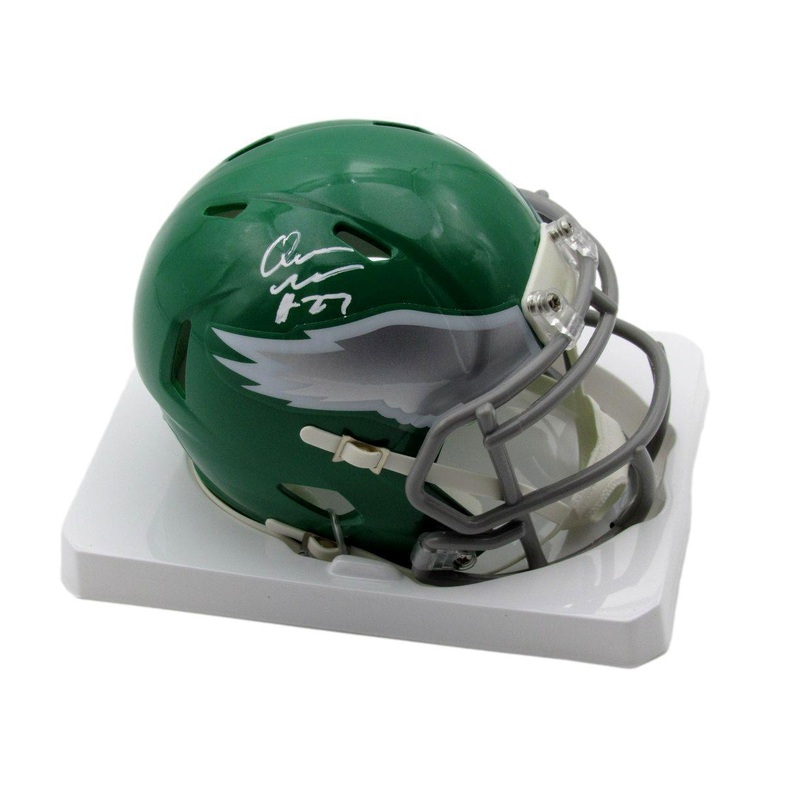 Quinyon Mitchell Signed/Autographed Kelly-Green Mini Helmet Eagles PSA 192756