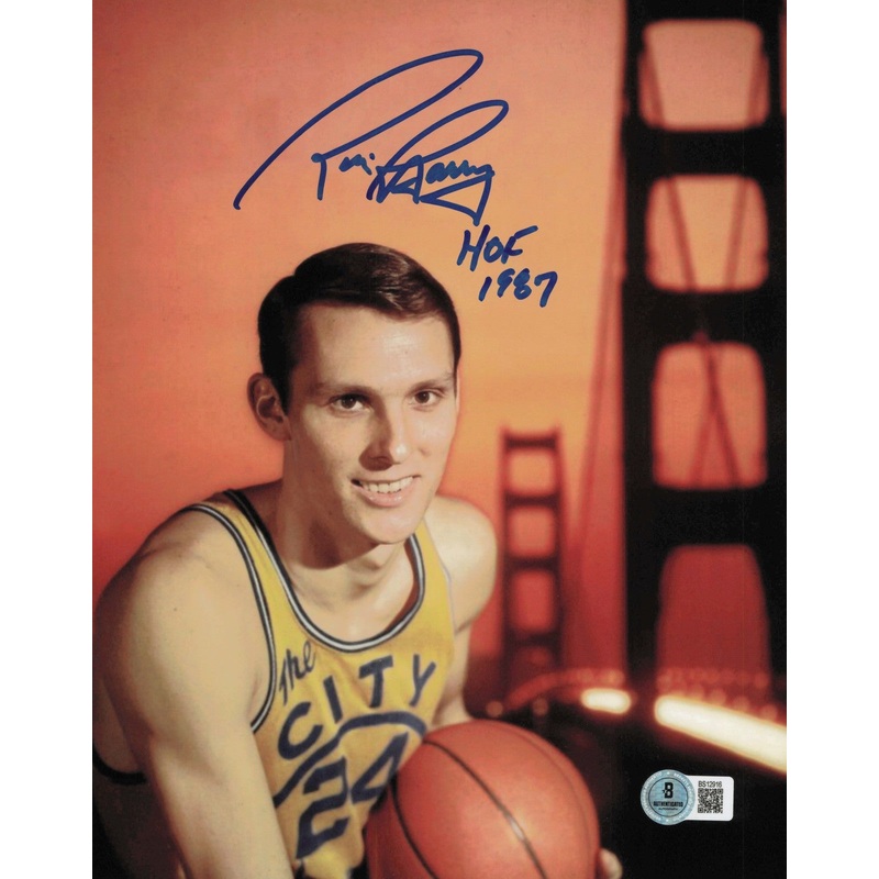 Rick Barry Autographed Signed 8×10 Photo Warriors HOF 1987 Beckett QR #BS12916